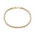 Corrente em ouro bicolor 9K com fio venezianos 3.5MM