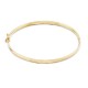 Pulseira em ouro amarelo 9K rígida e lapidada