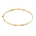 Pulseira em ouro amarelo 9K rígida e lapidada