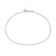 Pulseira em ouro branco 9k cheville de 25 CM