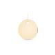 Colgante de oro amarillo 9K con placa circular