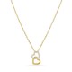 Collar bañado en oro y 2 corazones ciritas