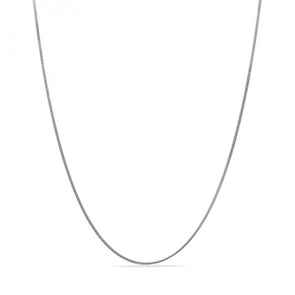 Fio Correte gourmette em ouro branco 9K diamante