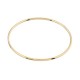 Pulsera rígida de oro amarillo de 9K acabado liso