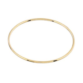 Pulseira rígida em ouro amarelo 9K acabamento liso