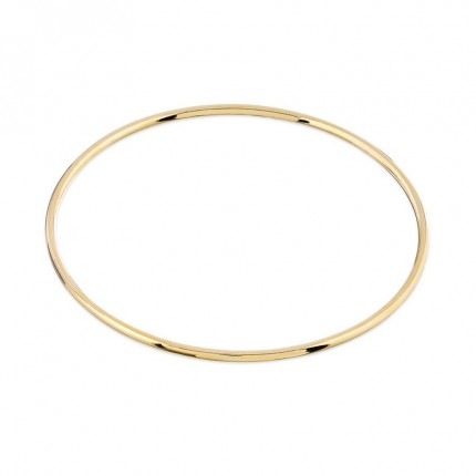 Pulseira rígida em ouro amarelo 9K acabamento liso