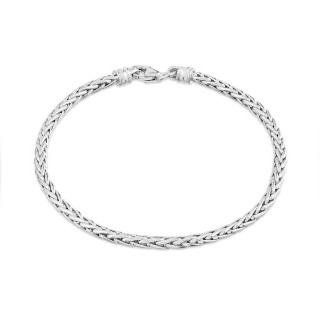 Pulsera de plata diseño espiga