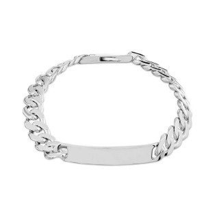 Pulsera No me Olvides de plata con eslabones