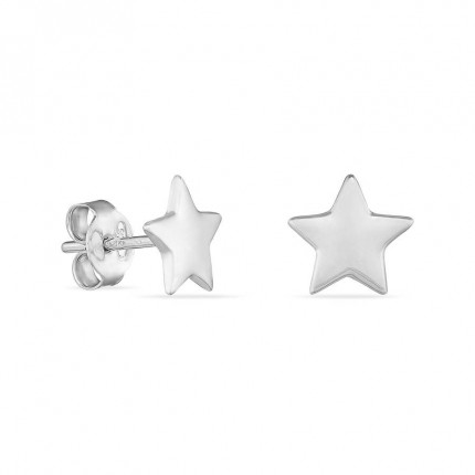 Brincos em prata design de estrela