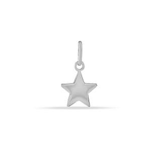 Pendente em prata com estrela de 5 pontas