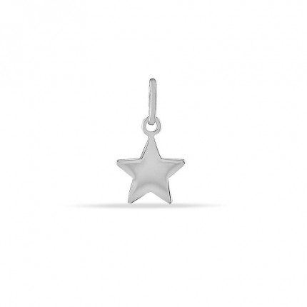 Pendente em prata com estrela de 5 pontas