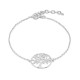 Pulsera de plata 16+3 cm con árbol de la vida