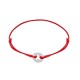 Pulseira com pendente em prata com estrela perfurada