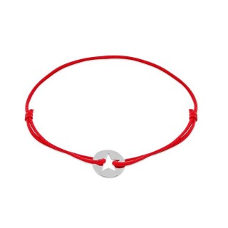 Pulseira com pendente em prata com estrela perfurada