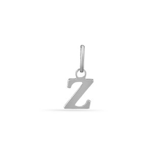 Colgante de plata inicial letra Z