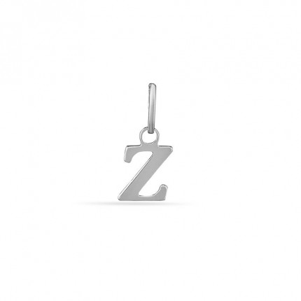 Colgante de plata inicial letra Z