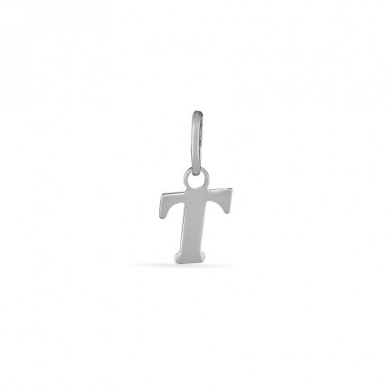 Colgante de plata inicial letra T