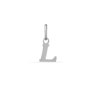 Colgante de plata inicial letra L
