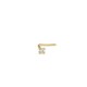 Piercing para nariz em ouro amarelo 18K com diamante 0.01 ct
