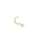 Piercing para naríz de oro amarillo 18K con diamante 0.03 ct