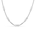 Collar de plata con bolitas 4x3