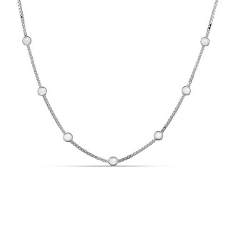 Collar de plata con 11 bolitas