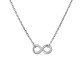 Collar de plata de 42 cm modelo infinito