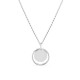Collar de plata de 42 cm con doble círculo