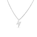 Collar de plata de 42 cm diseño lazo