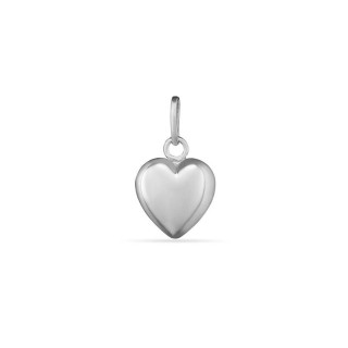 Colgante de plata en forma de corazón, delicado y atemporal