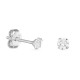 Brincos em prata com zircónia 3,5 mm