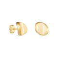 Pendientes de oro amarillo 18K círculo dorado