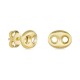 Pendientes de oro amarillo 18K granos de café dorados