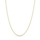 Cadena forzada diamantada en oro amarillo 9K