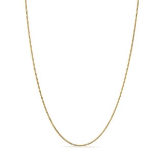 Cadena gourmette de oro amarillo 9K diamantada