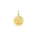 Pendente em ouro amarelo 9K com anjo em relevo