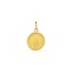 Pendente de medalha em ouro amarelo 9K com imagem da Virgem