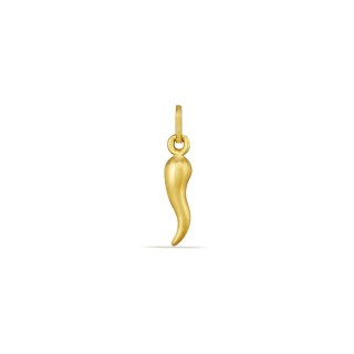 Pendente em ouro amarelo 9K desenho de chifre ondulado