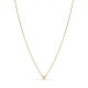 Colar em ouro amarelo 9K de 42 cm com diamante de 0.02 ct