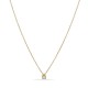 Colar em ouro amarelo 9K com diamante de 0.08 ct