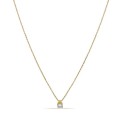 Colar em ouro amarelo 9K com diamante de 0.08 ct