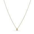 Colar em ouro amarelo 9K com diamante de 0.08 ct