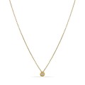 Colar em ouro amarelo 9K com diamante de 0.08 ct 42 cm