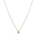 Colar em ouro amarelo 9K com diamante de 0.08 ct 42 cm