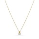 Collar de oro amarillo 9K de 42 cm con circonita 5.5 mm