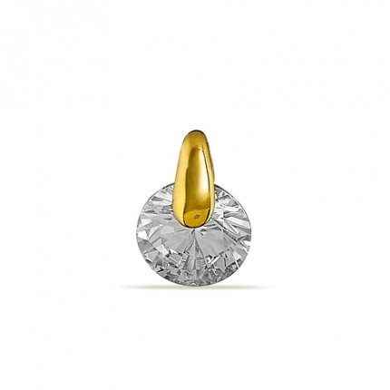 Colgante oro amarillo 9K y circonita
