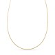 Collar reversible de oro amarillo 9K y rodio 1,2 mm