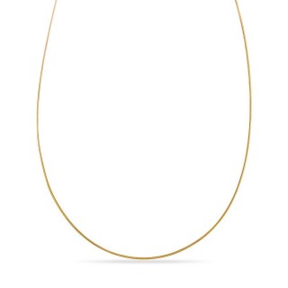 Colar reversível em ouro amarelo 9K e ródio 1,2 mm