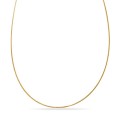 Colar reversível em ouro amarelo 9K e ródio 1,5 mm