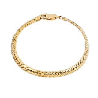 Corrente de malha inglesa em ouro amarelo 9K